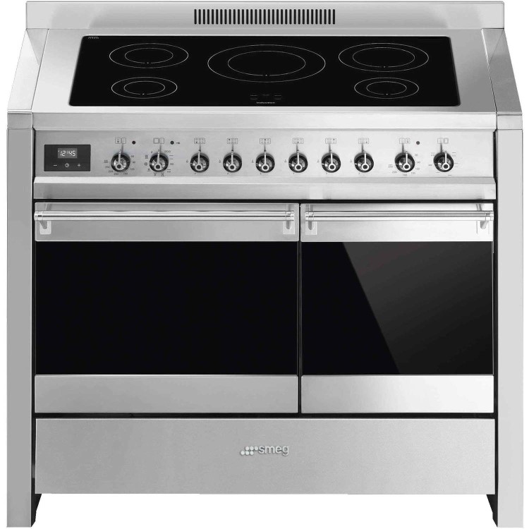 Smeg Opera 100cm Electric Induction Range Cooker - Stainless Steel