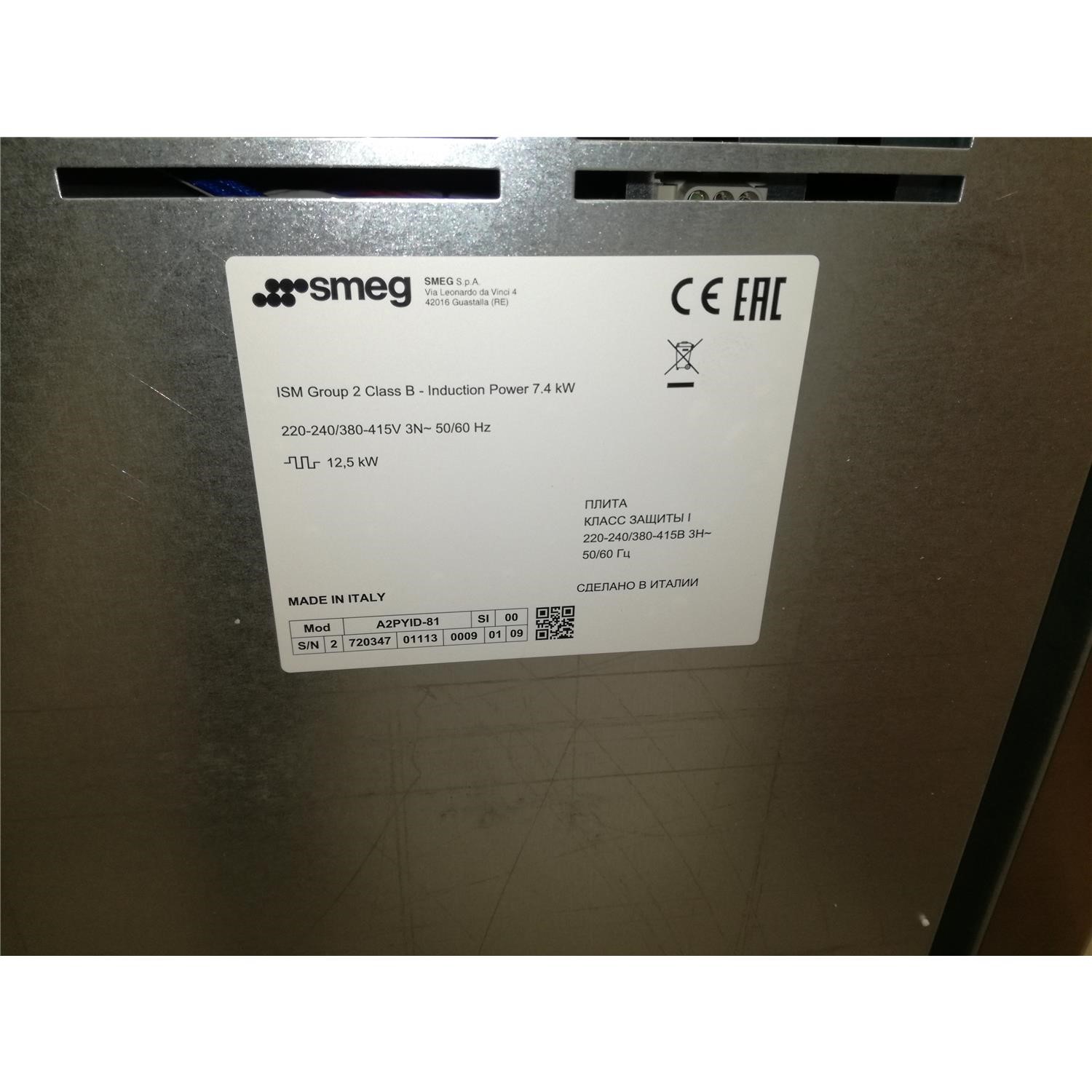 Refurbished Smeg A2PYID81 100cm Electric Range Cooker With Induction Hob Stainless Steel