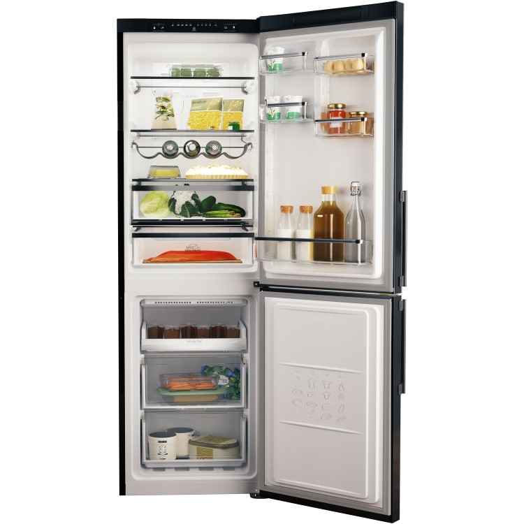 Hotpoint 338 Litre 60/40 Freestanding Total No Frost Fridge Freezer - Black