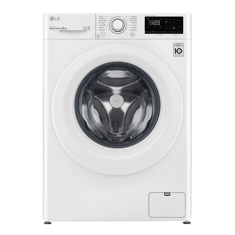 LG 8kg 1400rpm Freestanding Washing Machine - White