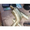 GRADE A2 - Arissa Round Brushed Brass Deck Mounted Bath Shower Mixer Tap
