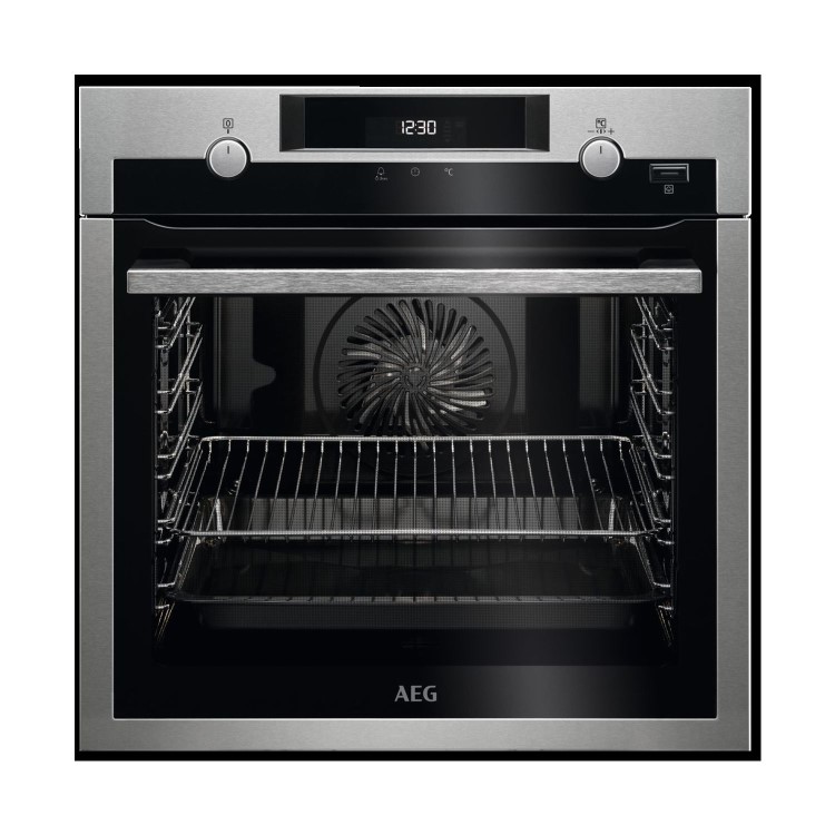 AEG 6000 Pyrolytic Electric Single Oven with Fast Heat Up - Stainless Steel