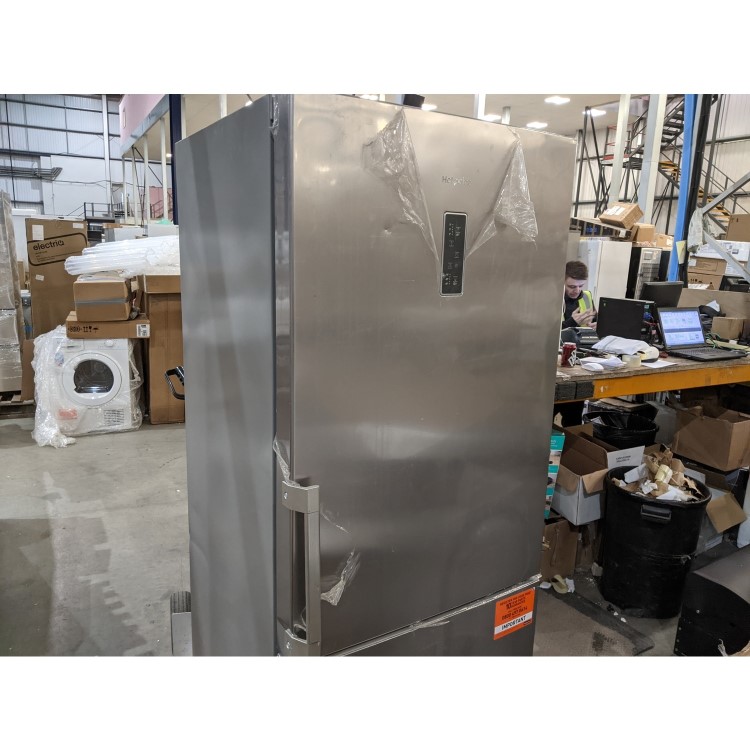 Refurbished Hotpoint NFFUD191X1 444 Litre 60/40 Fridge Freezer Stainless Steel