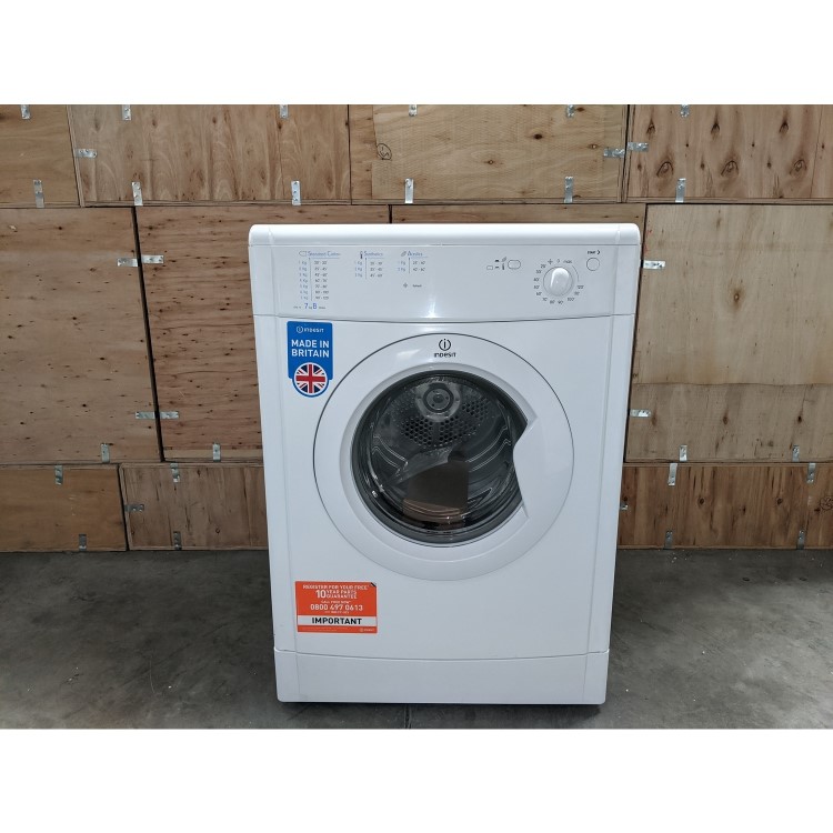 Refurbished Indesit IDV75 EcoTime 7kg Freestanding Vented Tumble Dryer - White