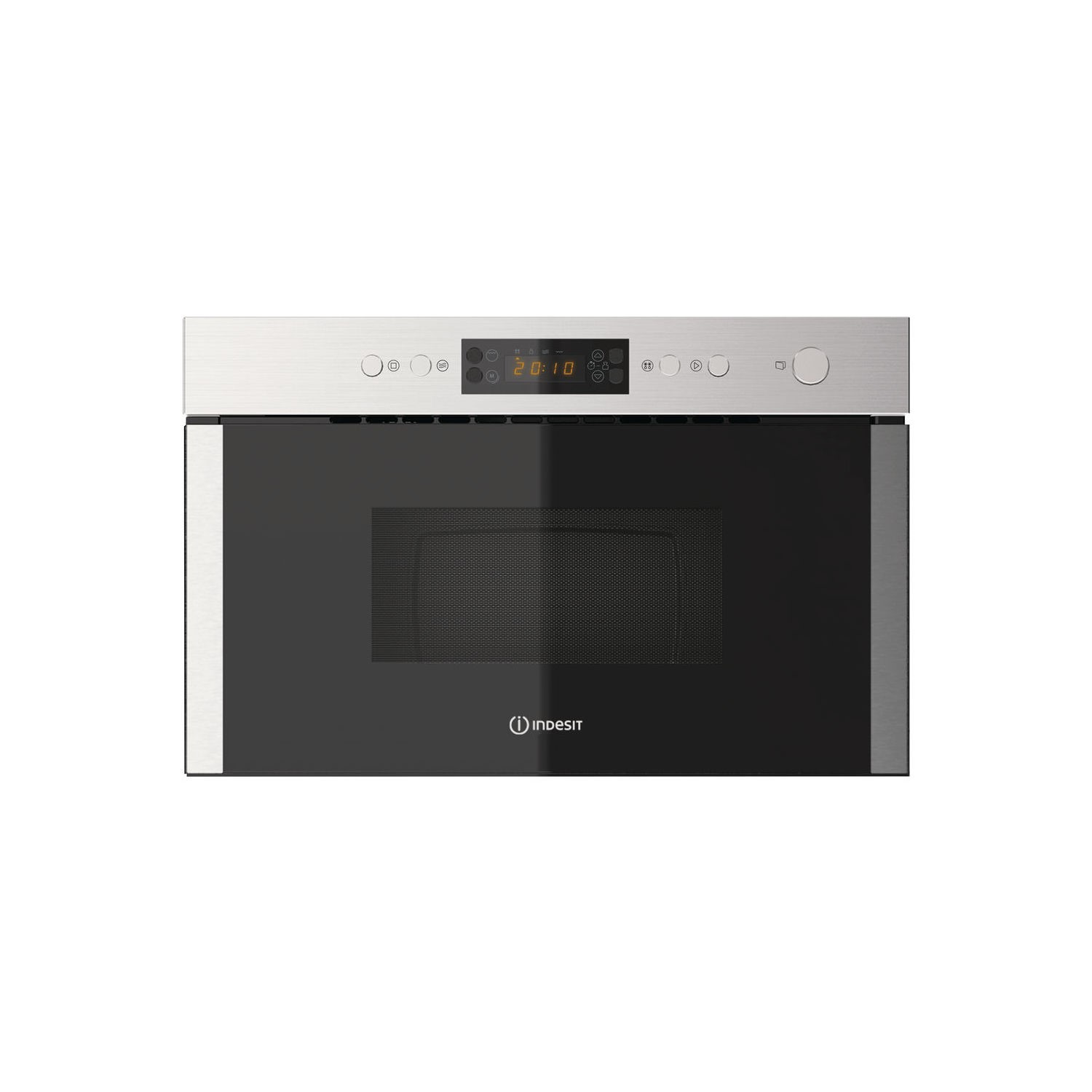 Indesit 750W 22L Built-in Microwave with Grill - Stainless Steel