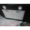 Refurbished electriQ 90cm Curved Glass Satin Black Push Button Chimney Cooker Hood  -  5 Year warranty