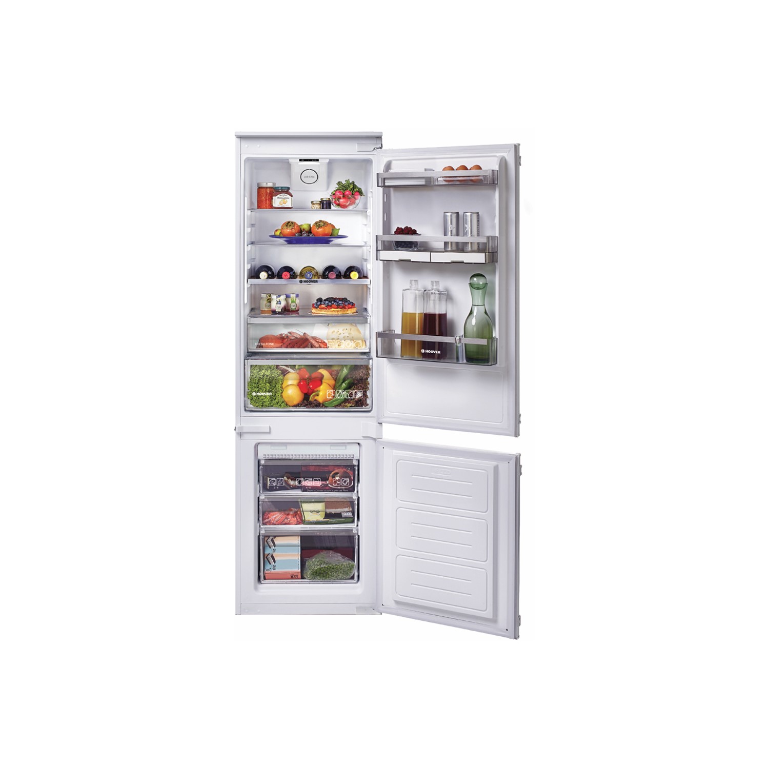 Refurbished Hoover BHBF172NUK Integrated 250 Litre 70/30 Fridge Freezer White