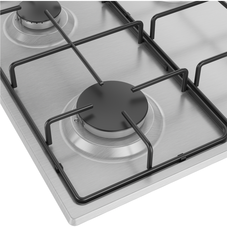 Refurbished Beko HIBG64120SX 60cm 4 Burner Gas Hob Stainless Steel