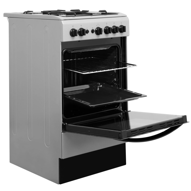 Indesit 50cm Gas Cooker - Silver