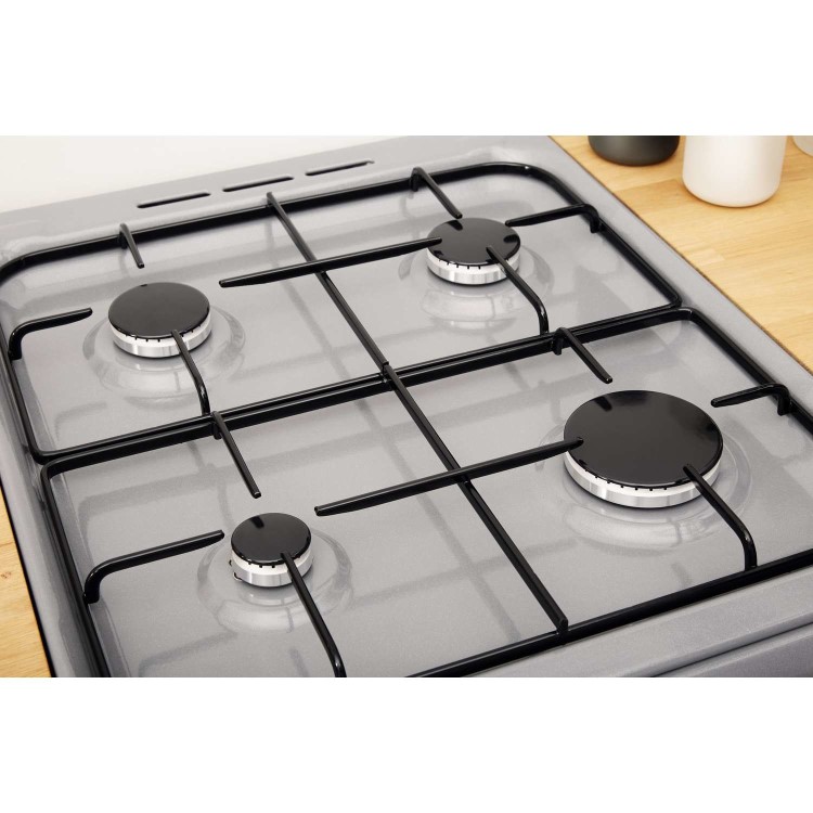 Indesit 50cm Gas Cooker - Silver