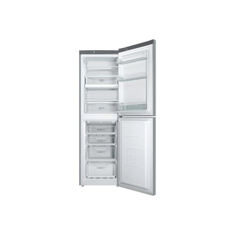 GRADE A1 - Indesit LD85F1S1 189x60cm 292L Freestanding Fridge Freezer - Silver