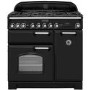 Refurbished Rangemaster Classic Deluxe 90cm Dual Fuel Range Cooker - Black