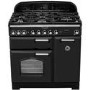 Rangemaster Classic Deluxe 90cm Dual Fuel Range Cooker - Black