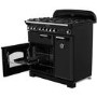 Refurbished Rangemaster Classic Deluxe 90cm Dual Fuel Range Cooker - Black