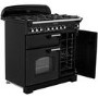 Refurbished Rangemaster Classic Deluxe 90cm Dual Fuel Range Cooker - Black