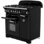 Rangemaster Classic Deluxe 90cm Dual Fuel Range Cooker - Black