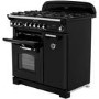 Refurbished Rangemaster Classic Deluxe 90cm Dual Fuel Range Cooker - Black