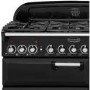 Rangemaster Classic Deluxe 90cm Dual Fuel Range Cooker - Black