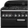 Refurbished Rangemaster Classic Deluxe 90cm Dual Fuel Range Cooker - Black