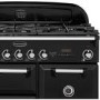 Refurbished Rangemaster Classic Deluxe 90cm Dual Fuel Range Cooker - Black