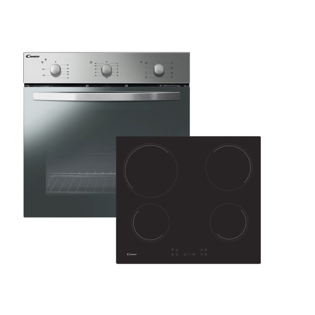 Candy Multifunction Electric Oven & Ceramic Hob Pack