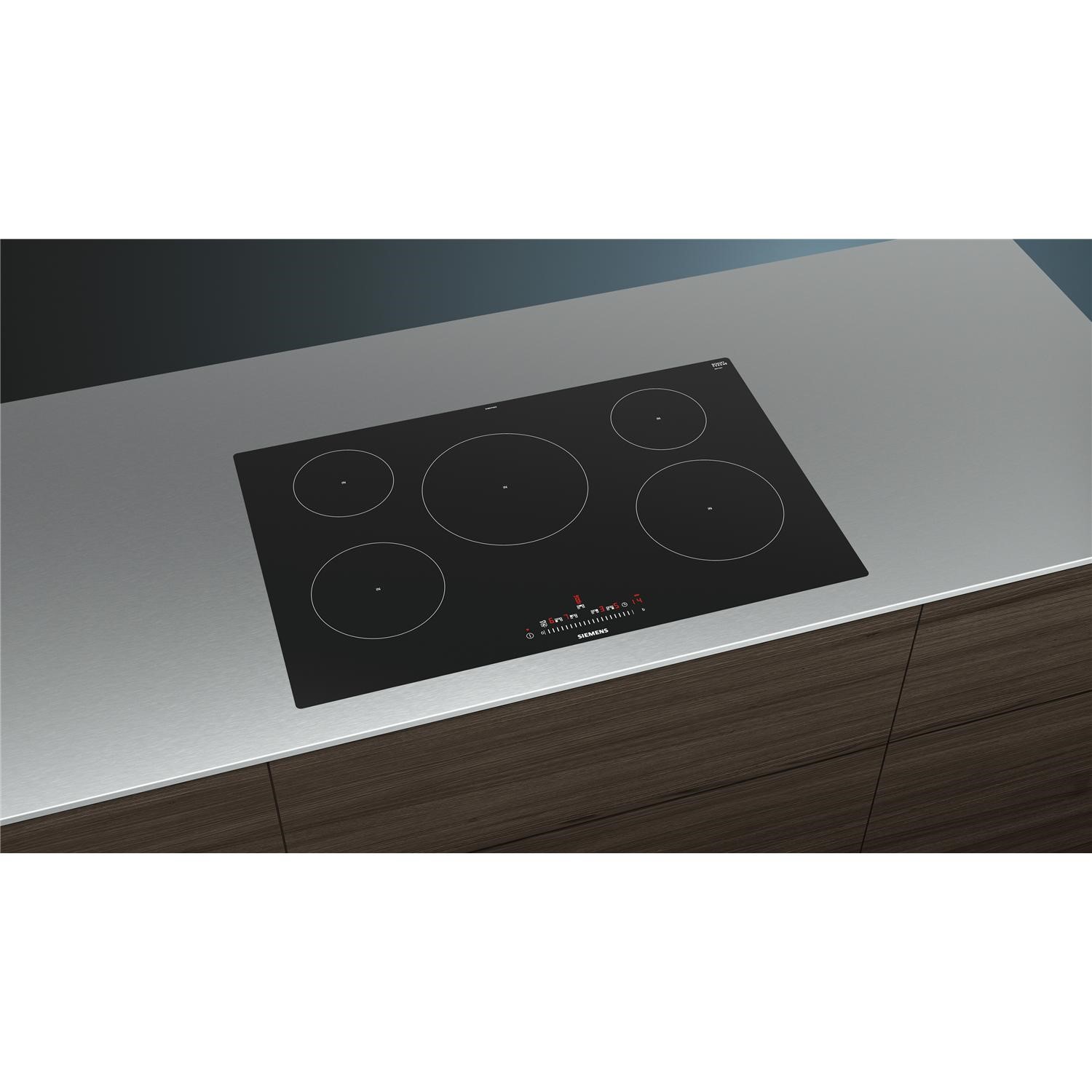 Siemens iQ100 80cm 5 Zone Induction Hob EH801FVB1E | Appliances Direct