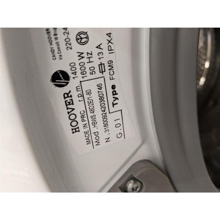 Refurbished Hoover HBWS 48D2E Integrated 8KG 1400 SpinWashing Machine