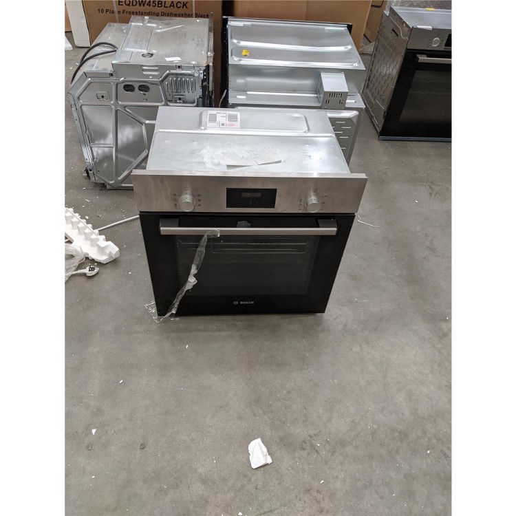 Refurbished Bosch Serie 2 HBF113BR0B 60cm Single Built In Electric Oven Stainless Steel