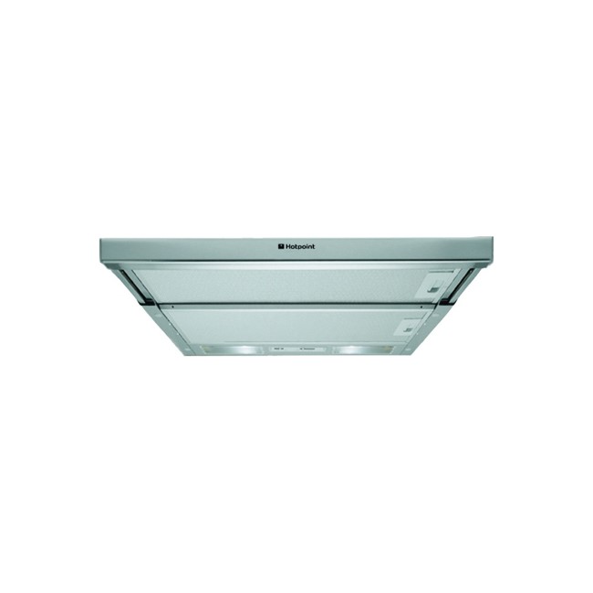 Hotpoint HSFX1 60cm Telescopic Canopy Cooker Hood Stainless Steel