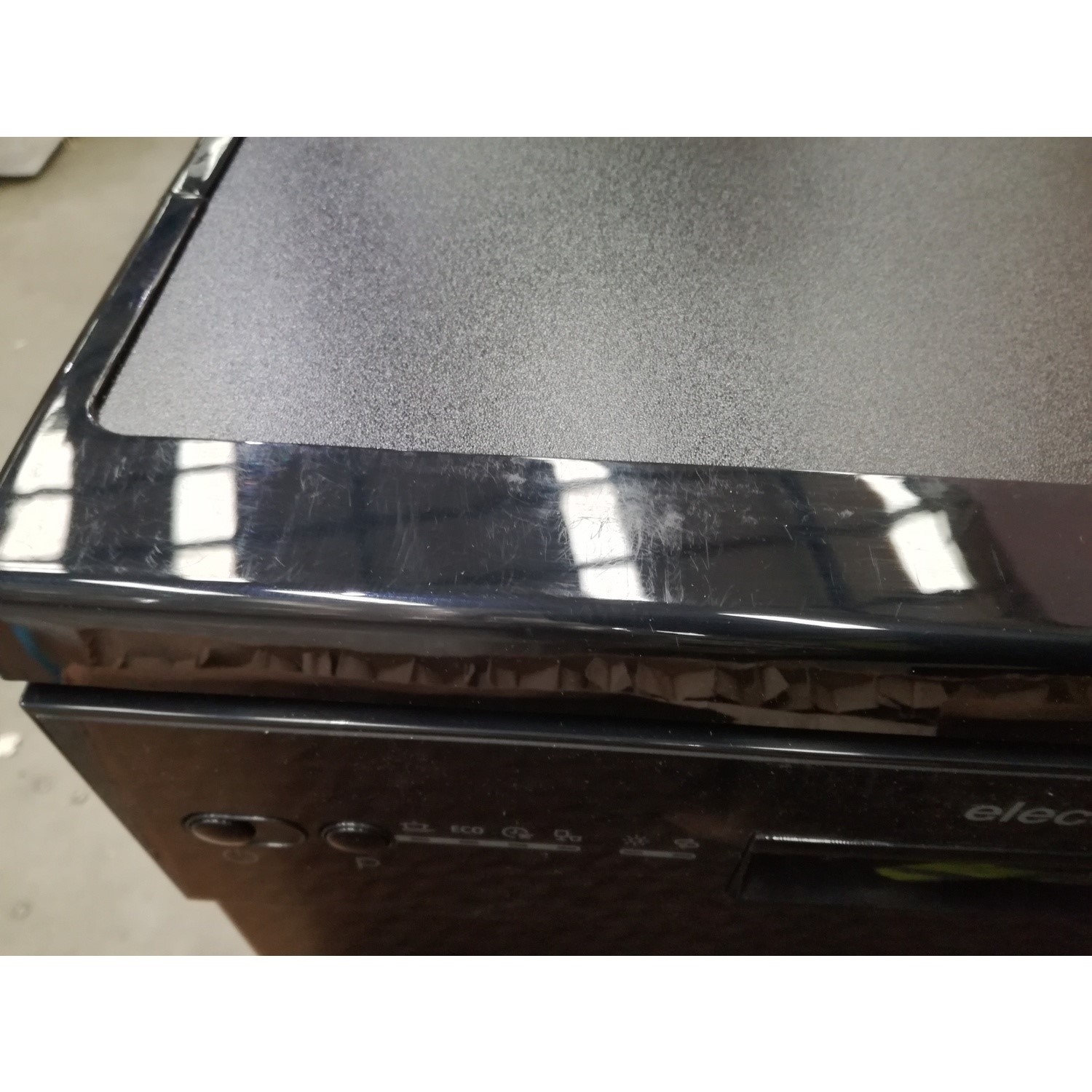 Refurbished electriQ Slimline Freestanding Dishwasher Black 78001418