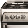 Refurbished Hotpoint Ultima HUG61X 60cm Double Oven Gas Cooker Stainless Steel