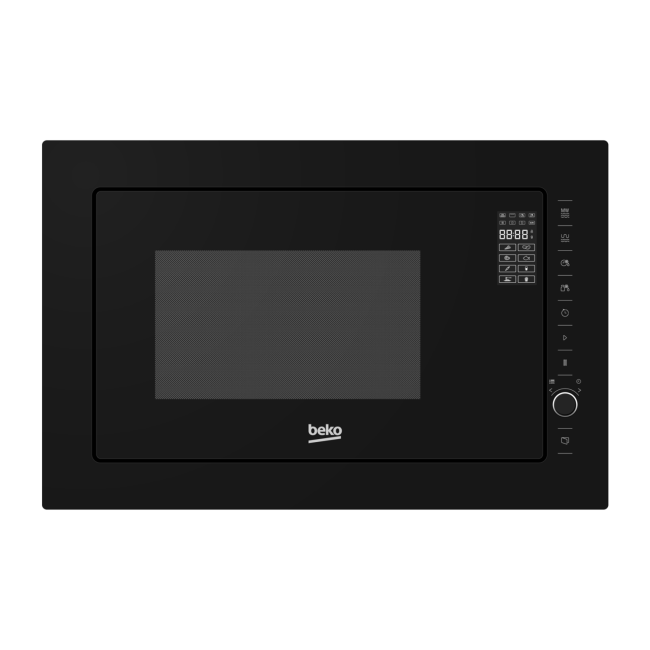 Refurbished Beko 25L 900W Built In Microwave with Grill - Black