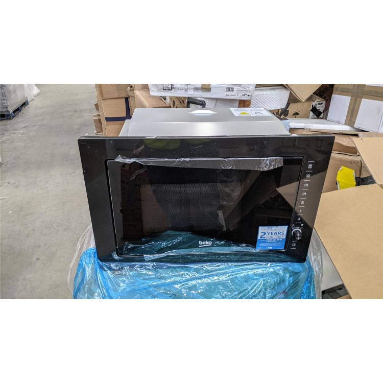 Refurbished Beko MGB25333BG Built In 25L 900W Microwave with Grill Black