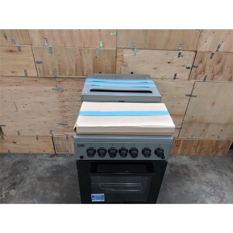 Refurbished Beko 50cm Gas Cooker With Eye Level Grill - Silver