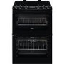 Zanussi 60cm Double Oven Electric Cooker with Catalytic Liners - Black