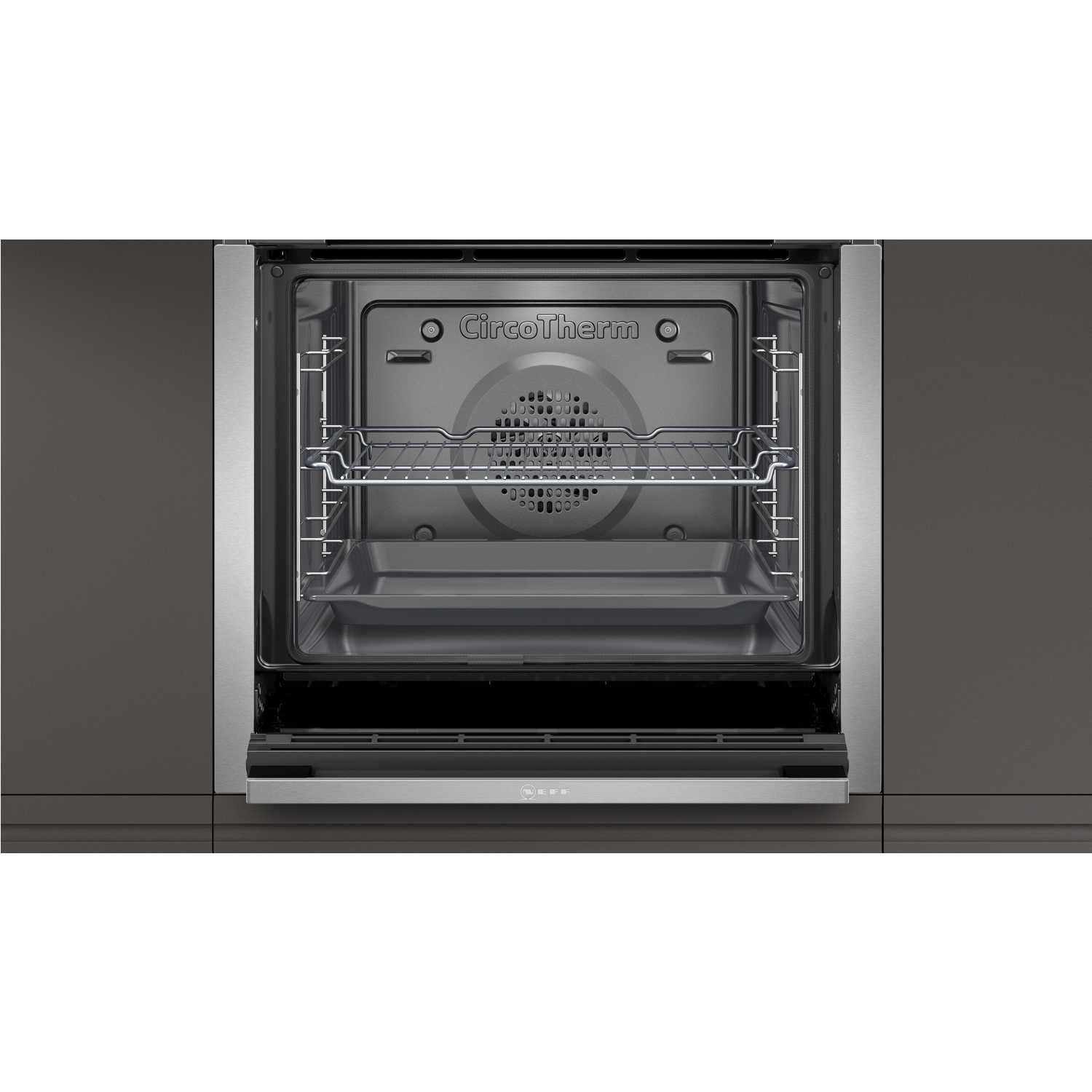 GRADE A2 Neff B5ACH7AH0B N50 Slide Hide 8 Function Pyrolytic Self Cleaning Electric Single Oven Stainless Steel