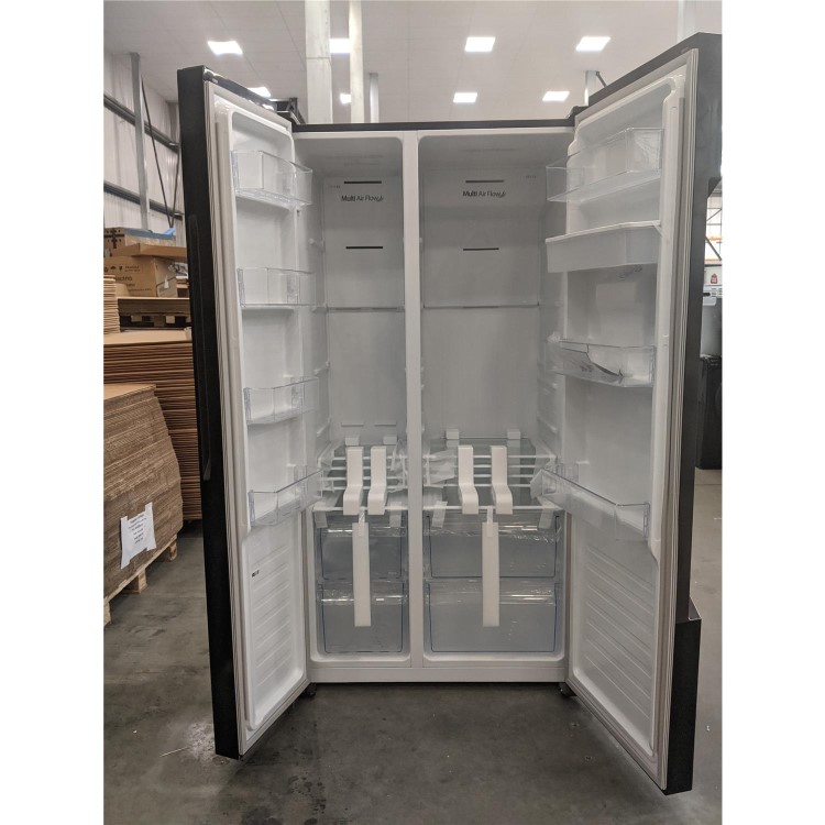 Refurbished Fridgemaster MS91515BFF Freestanding 514 Litre 70/30 Frost Free American Fridge Freezer