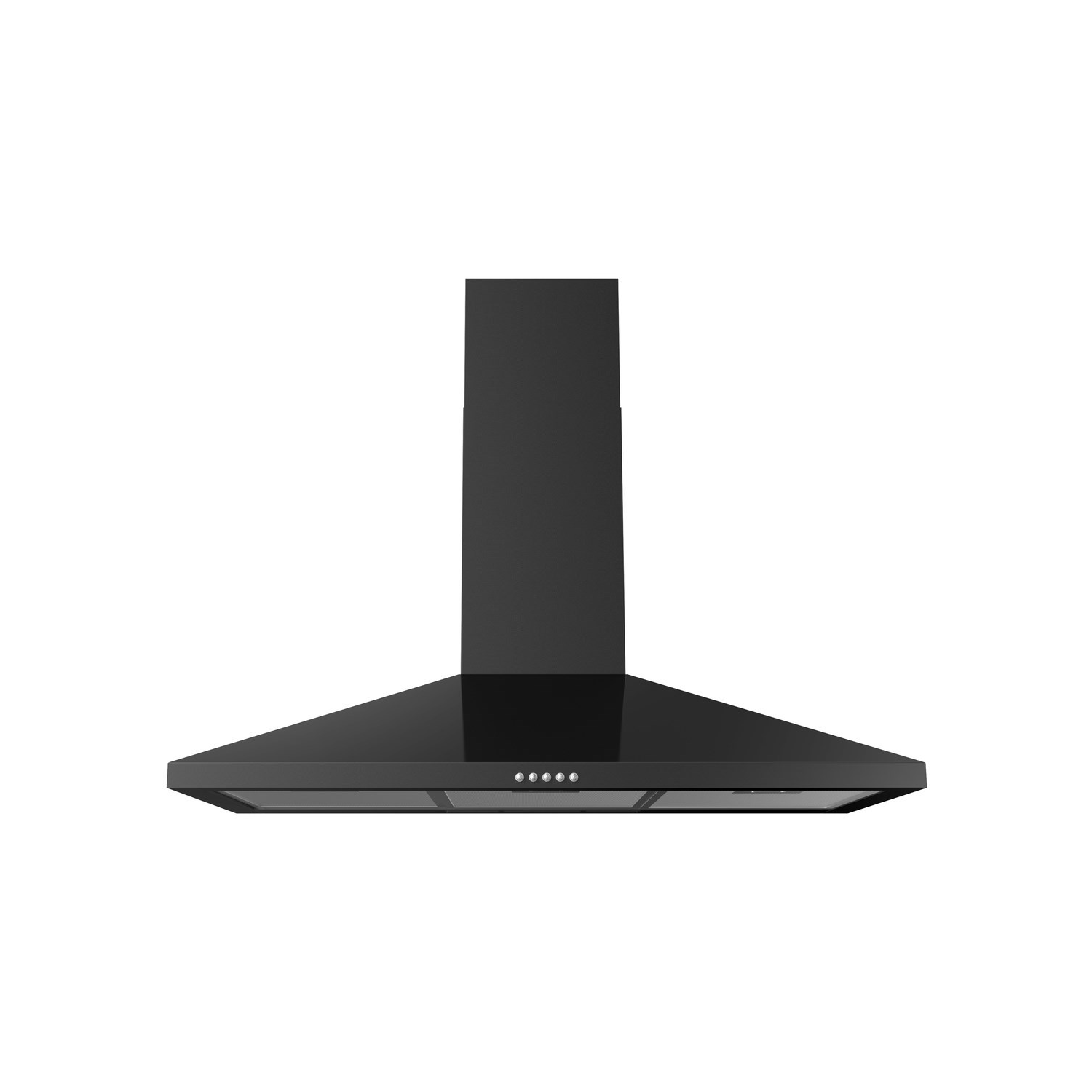 electriQ 90cm Pyramid Chimney Cooker Hood - Black