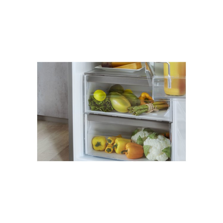 Whirlpool SW8AM2CXARL 363 Litre Freestanding  Larder Fridge 188cm Tall  60cm Wide - Stainless Steel
