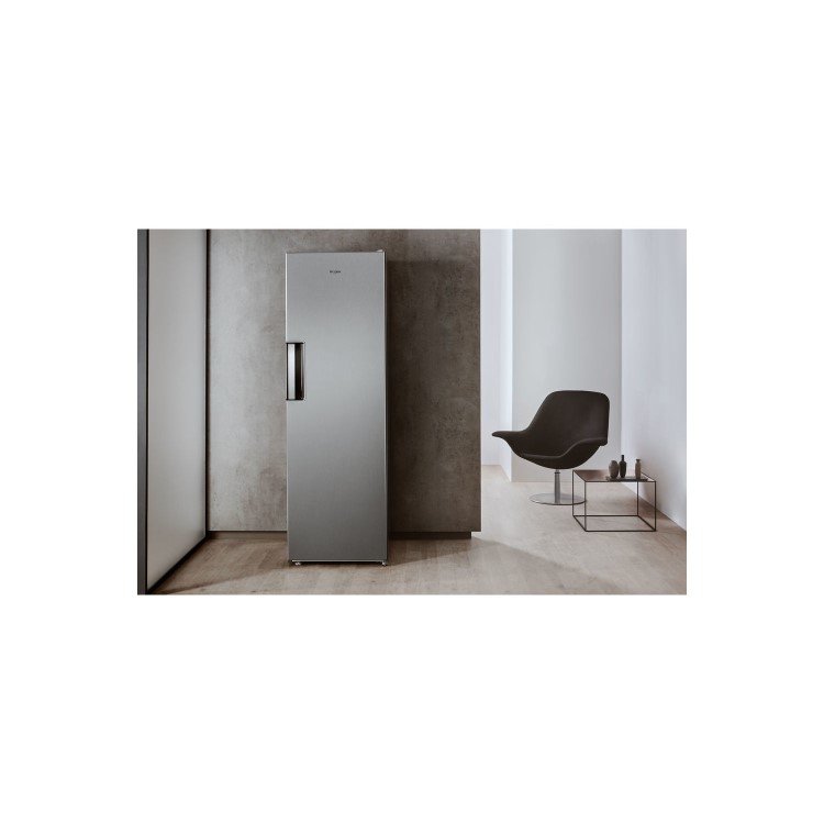 Whirlpool SW8AM2CXARL 363 Litre Freestanding  Larder Fridge 188cm Tall  60cm Wide - Stainless Steel