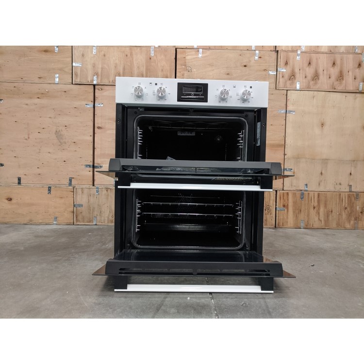 Refurbished Zanussi ZOF35601WK 60cm Double Built Under Electric Oven with Catalytic Liners White