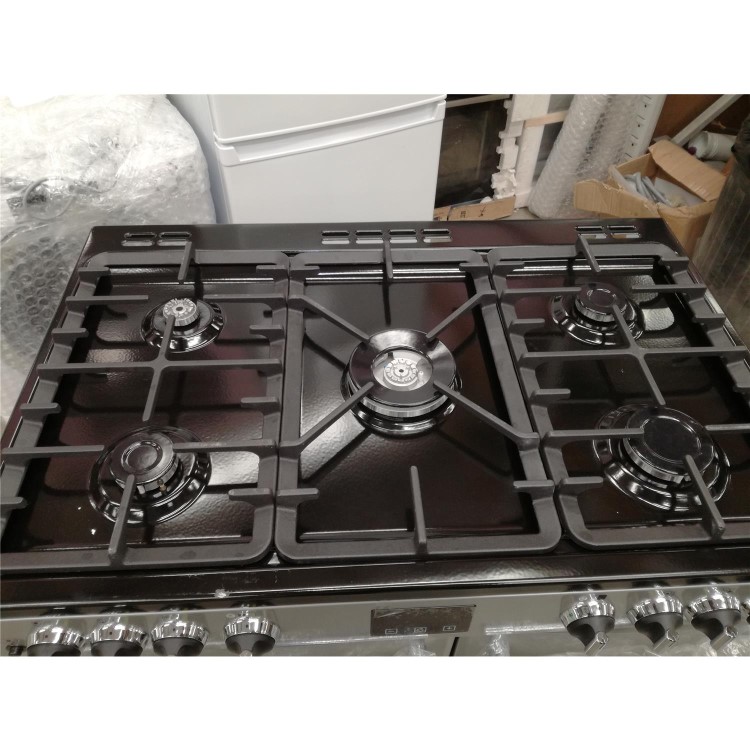 Refurbished Belling Farmhouse 90DFT 90cm Dual Fuel Range Cooker Silver