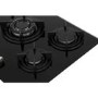 Rangemaster 70cm 5 Burner Black Glass Gas Hob with Wok Burner