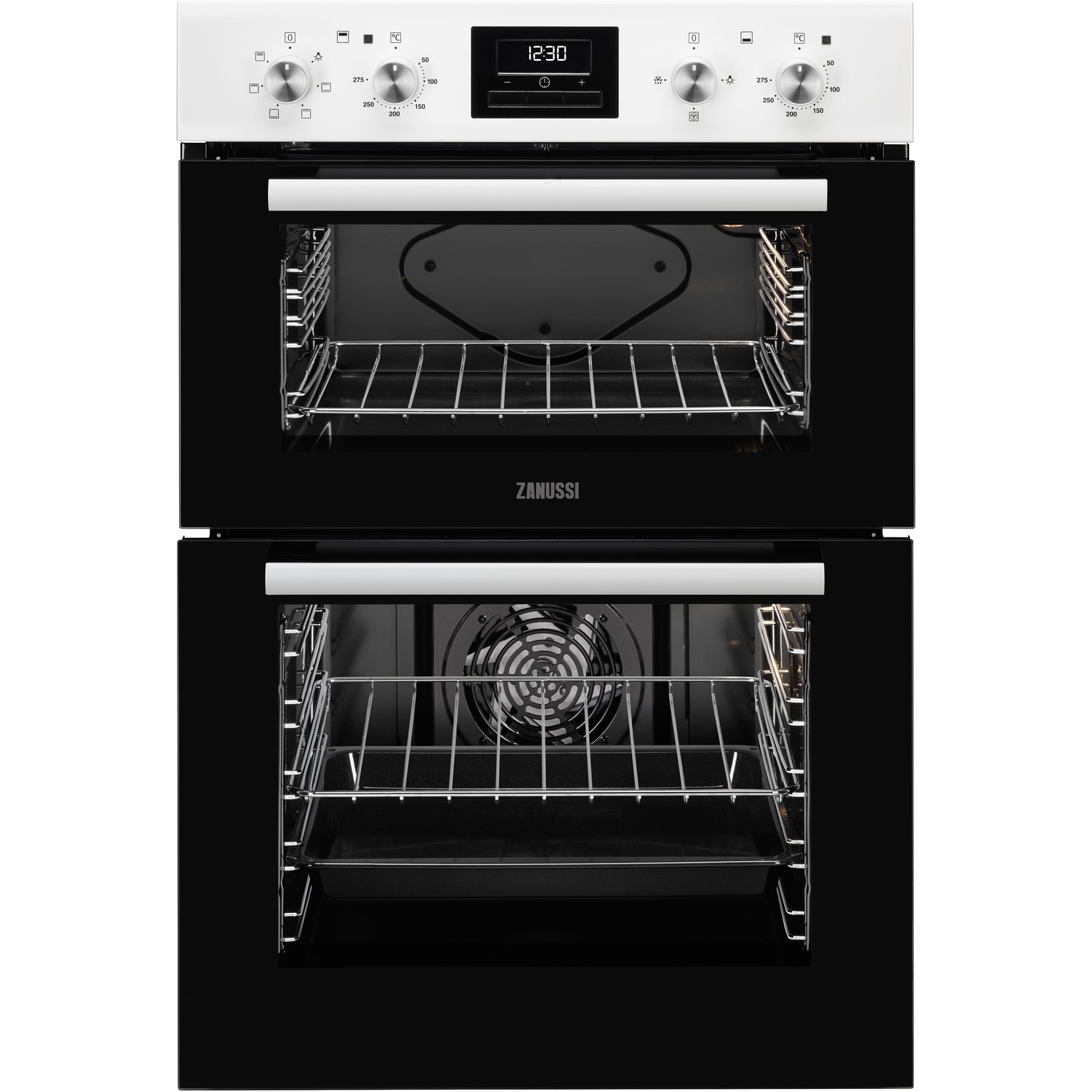 Refurbished Zanussi ZOD35661WK 60cm Double Built In Electric Oven