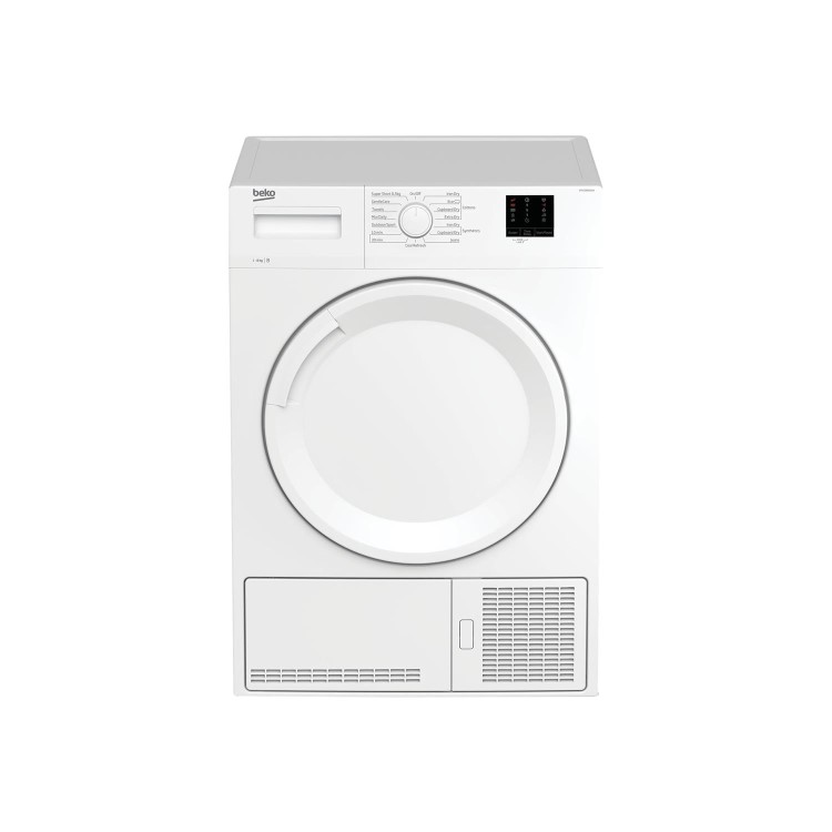Refurbished Beko DTKCE80021W Freestanding Condenser 8KG Tumble Dryer