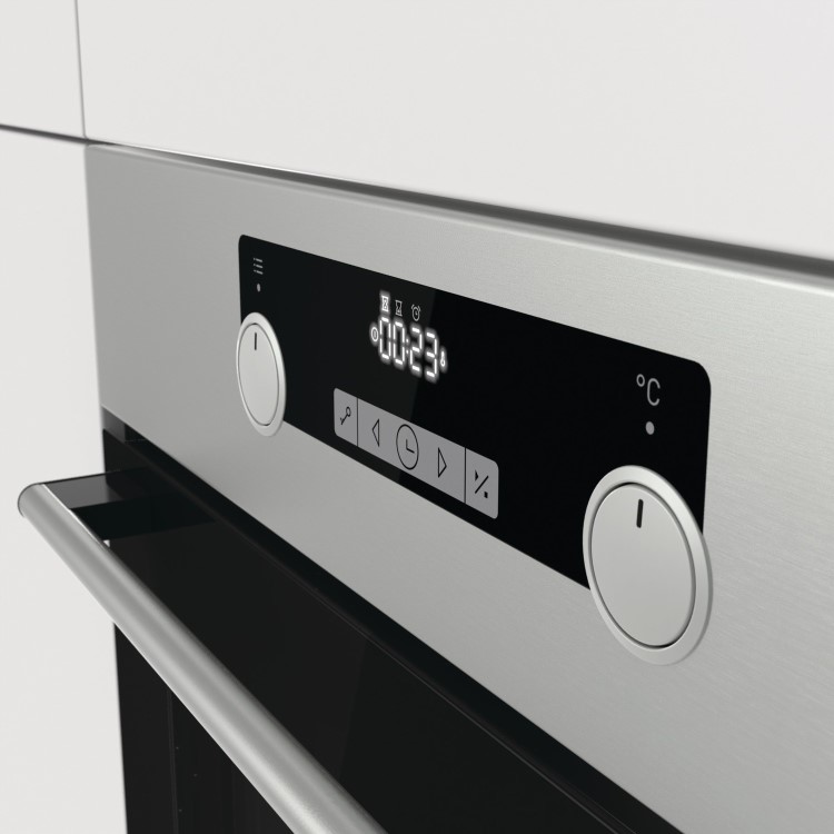 Hisense Electric Single Oven with Steam Function and Steam Cleaning - Stainless Steel