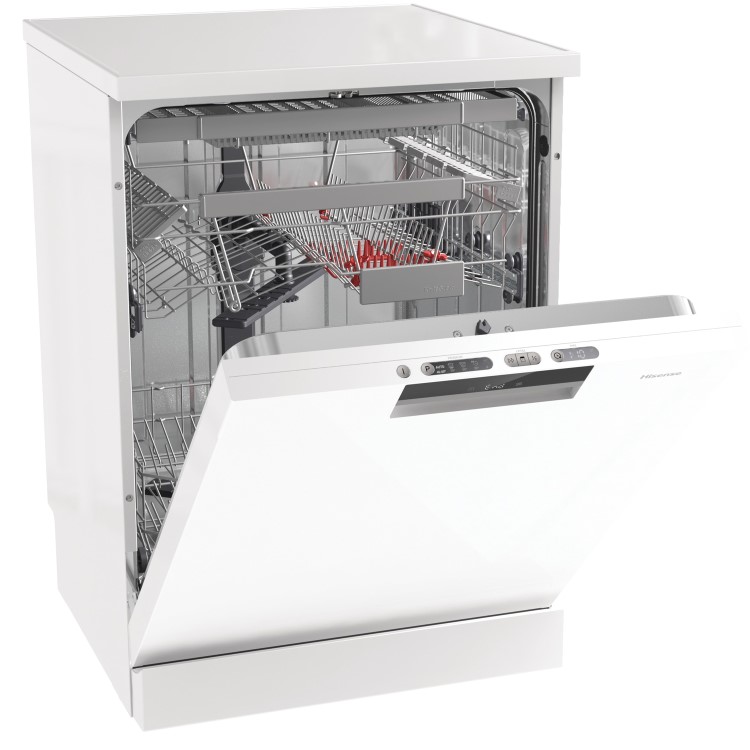 Hisense Auto Dry 16 Place Settings Freestanding Dishwasher - White