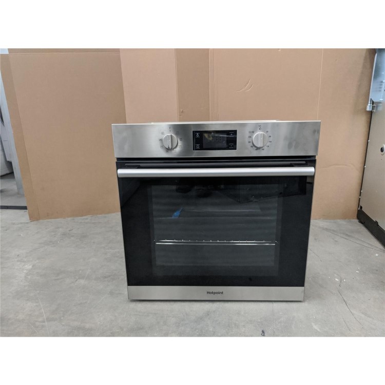 Refurbished Hotpoint SA2540HIX 60cm Single Built In Electric Oven Stainless Steel