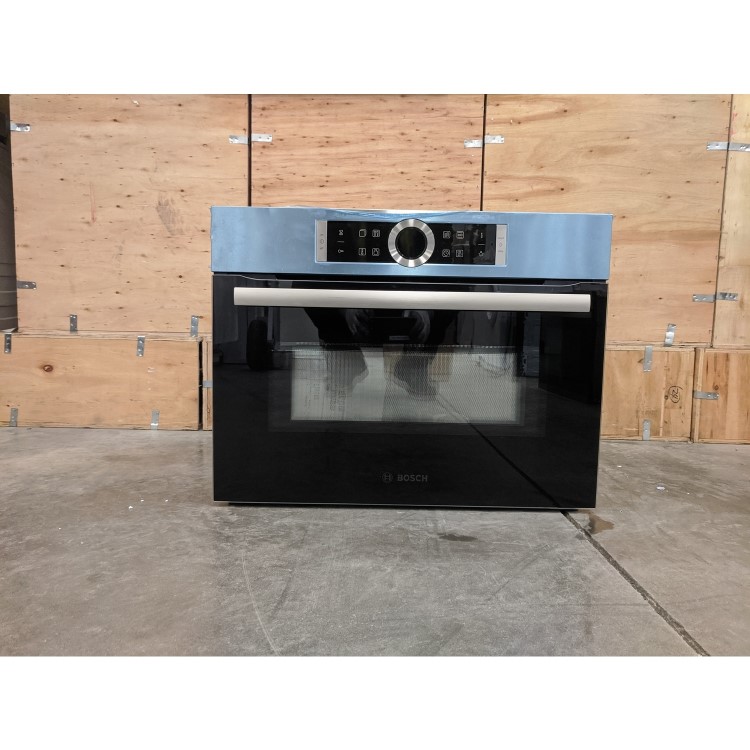 Refurbished Bosch CMG633BS1B 60cm Single Built In Oven with Microwave