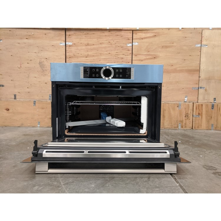 Refurbished Bosch CMG633BS1B 60cm Single Built In Oven with Microwave